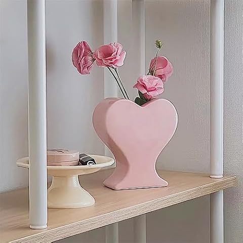 DOUXFUN Peach Heart Ceramic Vase Cover