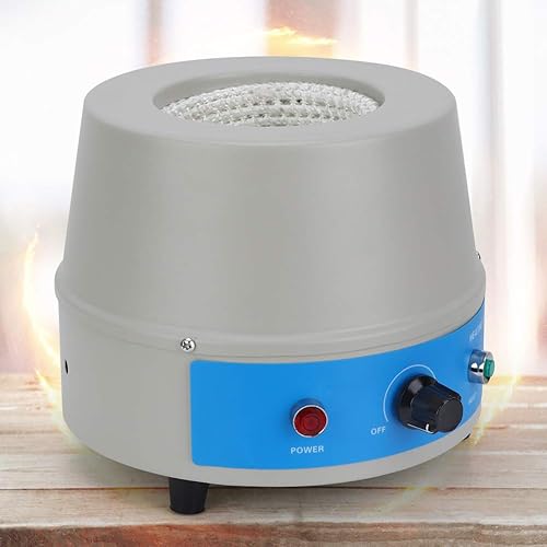 Miniatura 4 de Manto de calefacción con agitador magnético, manto de calefacción eléctrica de 8.5 fl oz, controlador de temperatura de agitación digital,