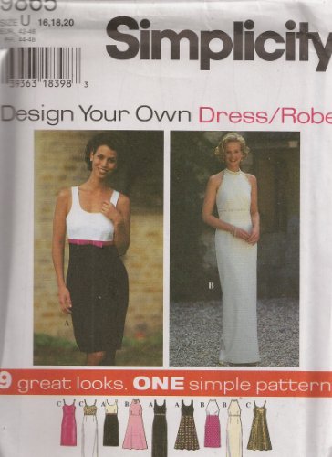 Patron Simplicity 9865 pour coudre une robe d'été fluide et chic