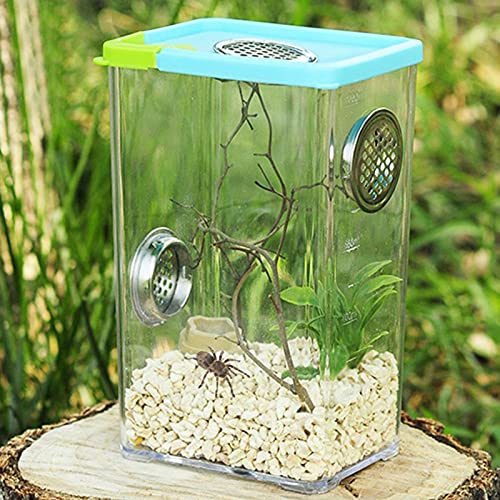 PERFECTHA Insect Voeding Doos Reptielen Fokken Doos Clear Acryl Reptiel Terrarium Voeding Doos voor Spide Hagedis… - Afbeelding 8