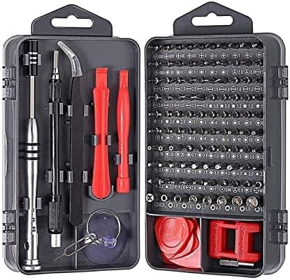 Brain Freezer 115 in1 Screwdriver Set of Screw Driver Bit Set Multi-function Precision Mobile Phone Tablets/Glasses/Laptop/PC Repair Device Hand Tools Kit Torx Hex Red