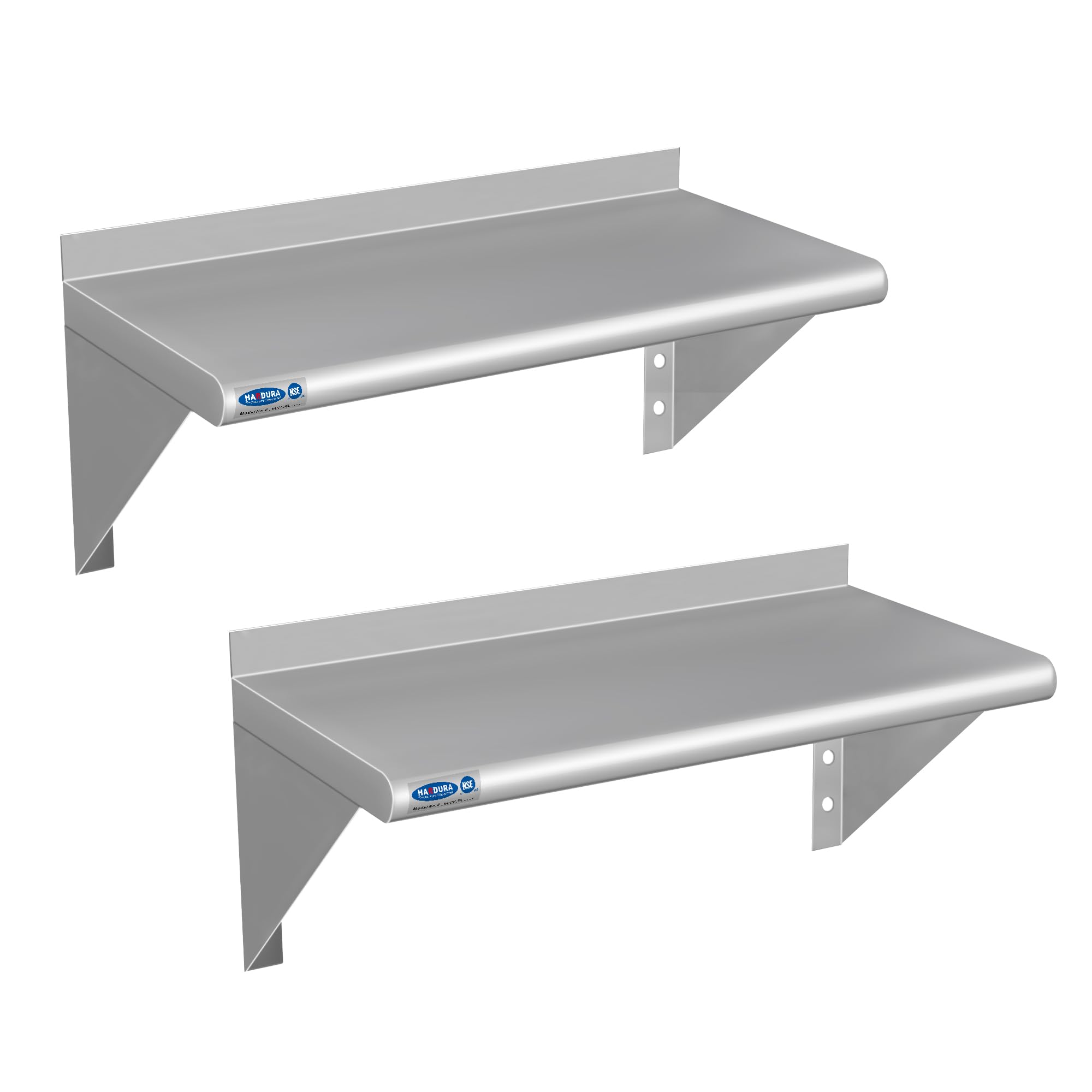HARDURA Stainless Steel Shelf 12" X 24",160LB, 2 Pack