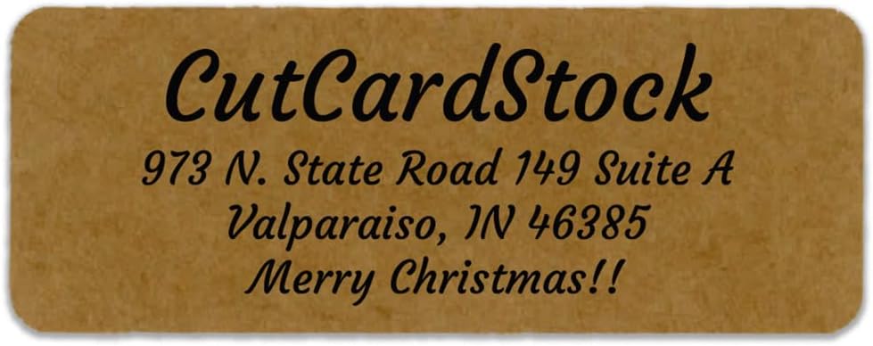 Custom Personalized Return Address Labels - 120 Simple Elegant Labels - Holiday Extras Included – Envelope Seals, Cards, Etc. (Clear)