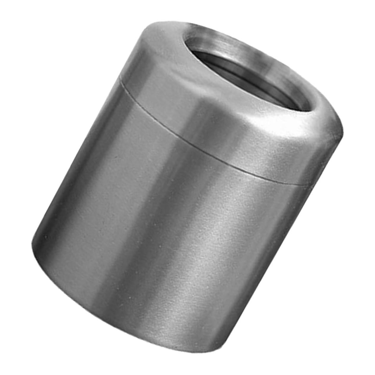 Poubelle en Acier Inoxydable 1, 5 L Argenté, Mini Corbeille de Bureau | Finition Brossée, Ouverture Pratique, Format Compact pour Table, Chambre, Salle de Bain ou Voiture
