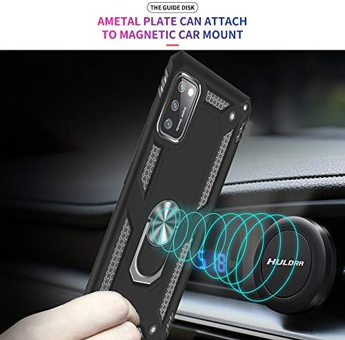 Yiakeng Samsung A41 Phone Case, Samsung A41 Case, With Tempered Glass Screen Protector, Silicone Shockproof Military Grade Protective Phone Cover Samsung Galaxy A41 Case (Black)