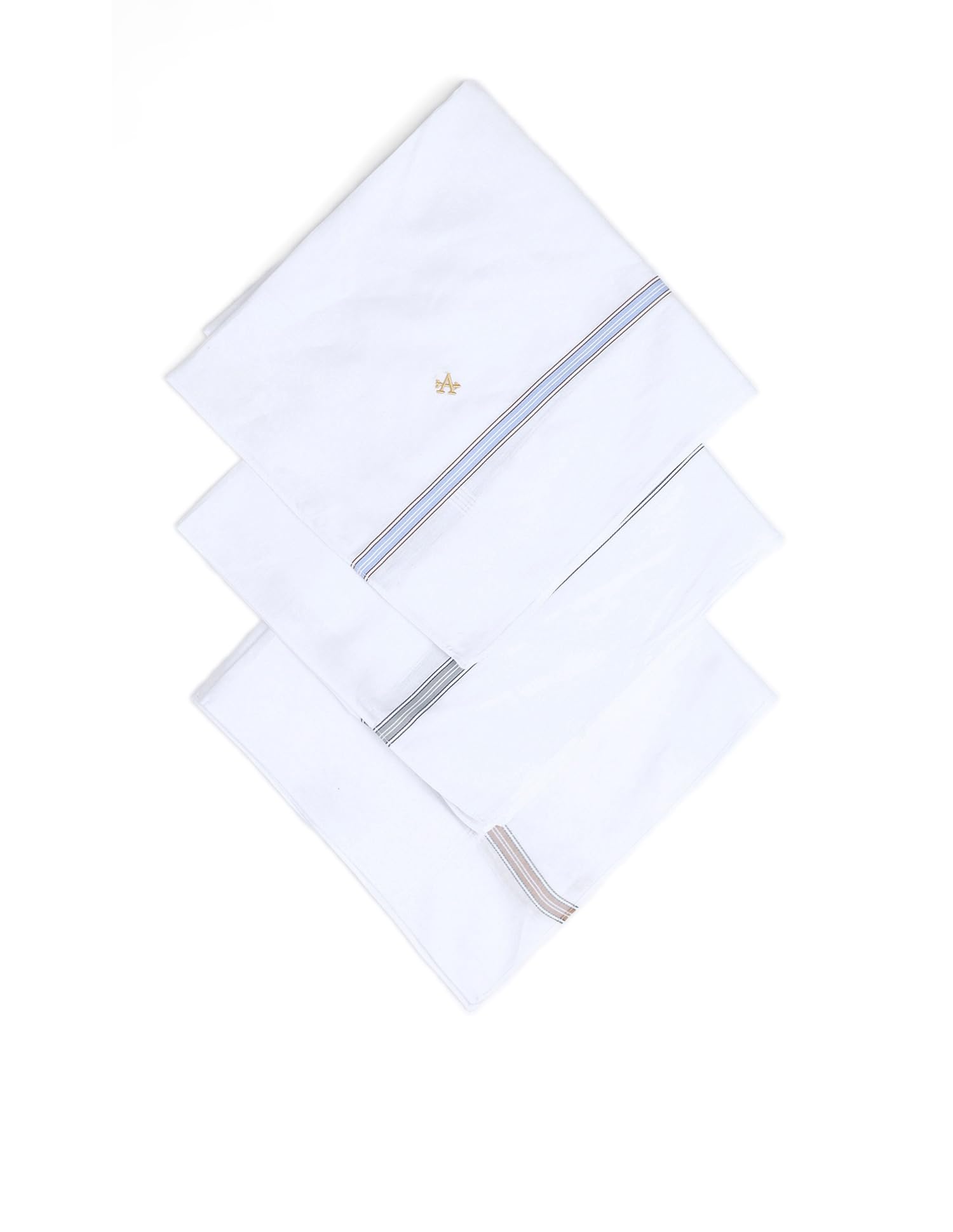arrow Men's Pure Cotton Handkerchief - Pack Of 3-picture-33