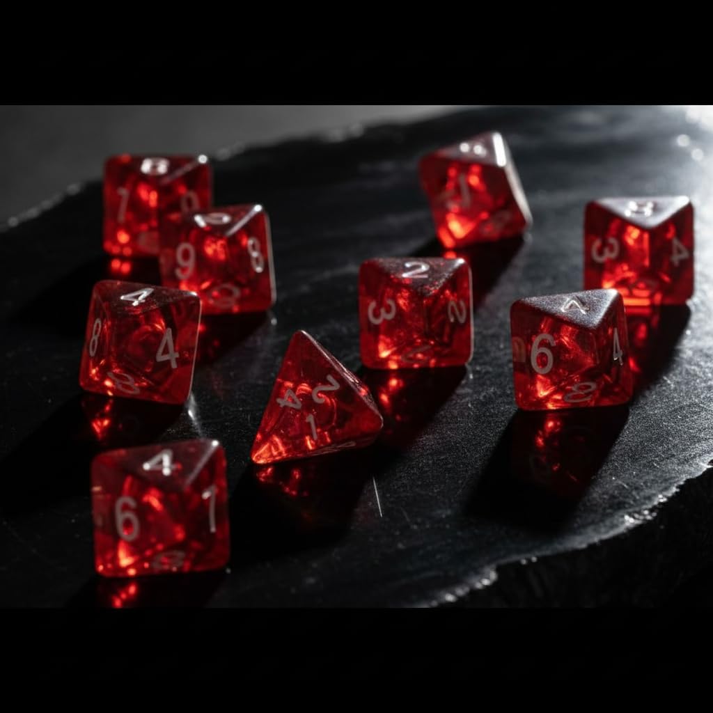 Set di 15 dadi rossi D4 a quattro lati, 2 cm, accessori per giocatore di dadi RPG, durevoli e utili, giochi di dadi, giochi, giocattoli