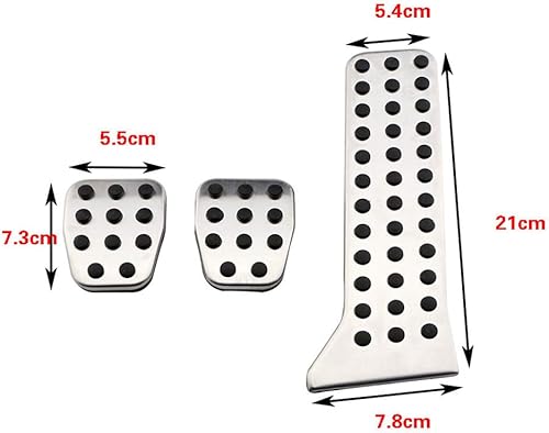 Miniatura 2 de Tapas de pedal de acero inoxidable para Mazda2 DJDL 2015-2018, 3 BMBN 2014-2018, 6 GJGL 2013-2017, CX-3CX-4 2016-2018, CX-5, transmisión manual