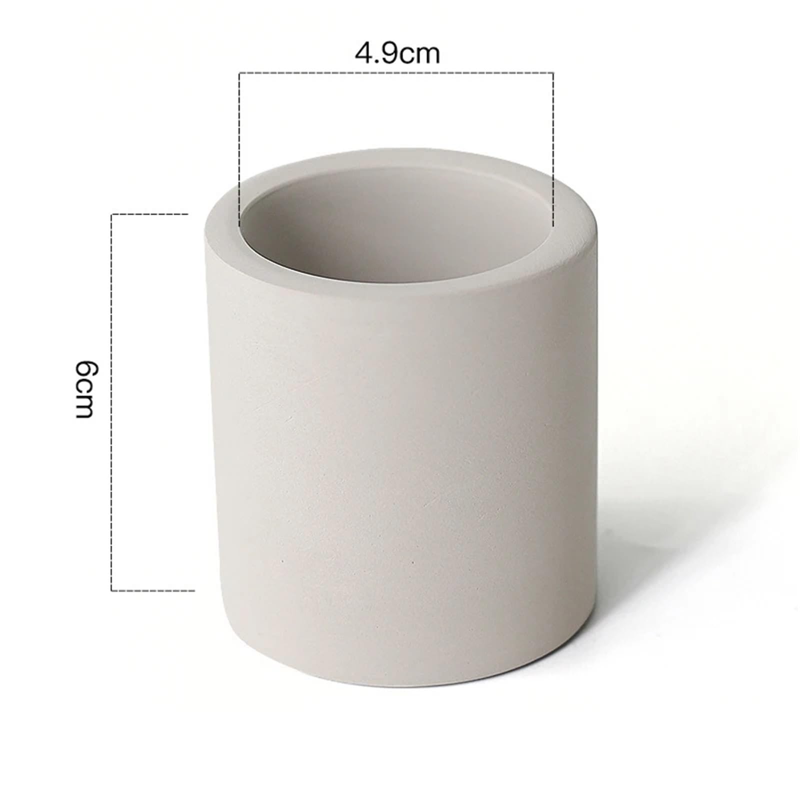 3 pezzi porta spazzolino portatile semplice tazza da lavaggio bagno per Spazzolini da Denti(Gray)