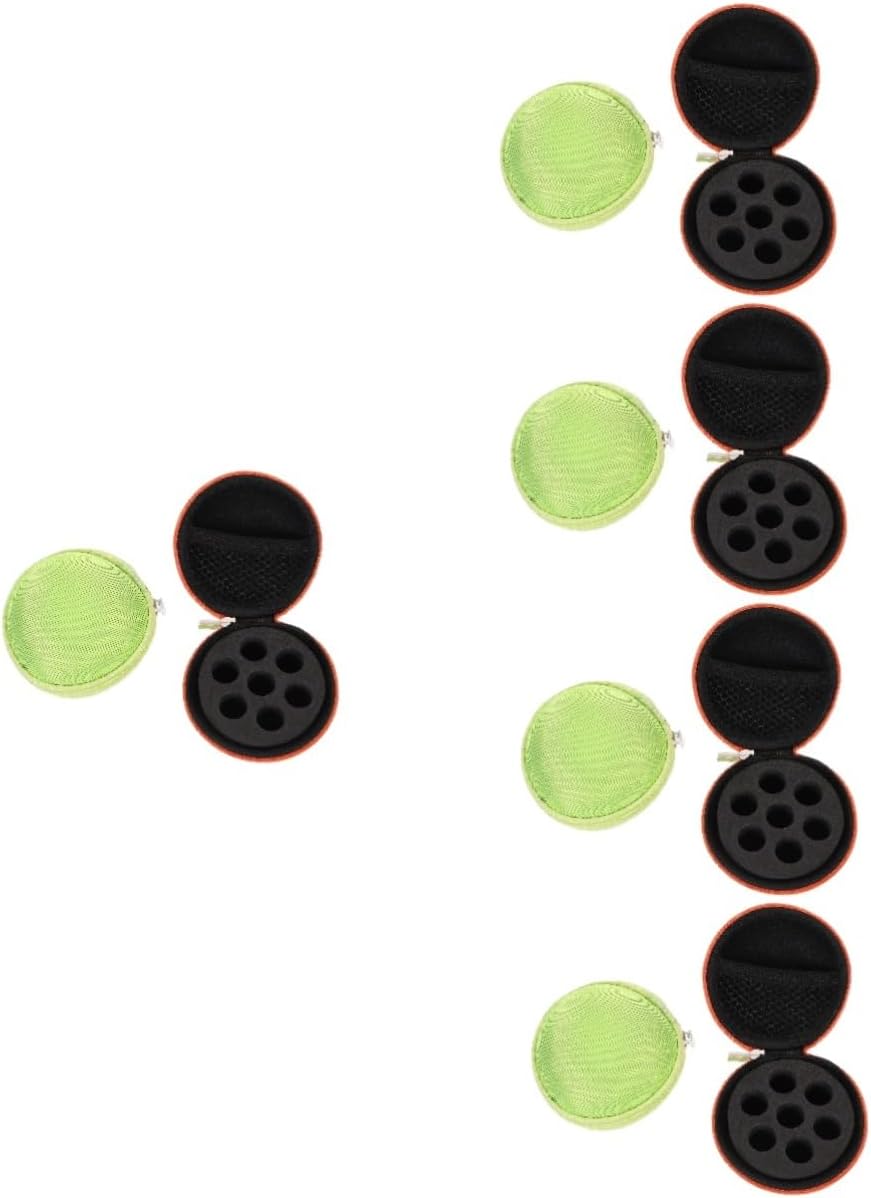 NOLITOY 10pcs Essential Oil Organizer Bag Perfume Bottle Case Travel Toiletries Storage Portable Nail Polish Holder