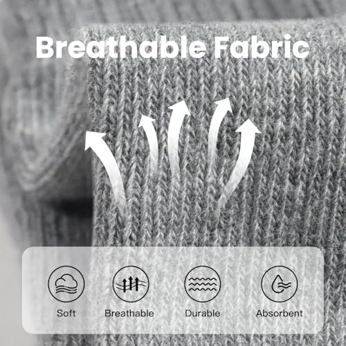 Image of SkiBeaut Pilates Grips Women Socks, 4 Pairs Non Slip Yoga Ballet Dance Sticky Hospital Home Socks with Grippers for Woman