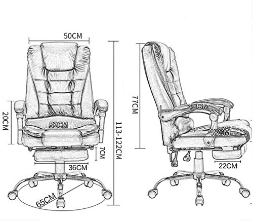 Xzgden Lightweight Swivel Chair Computer Office Chair Game Chair, Reclining Ergonomic Chair Executive High Back Tilt Reclining Kneeling Chair (Color : Khaki) (Color : Brown) #TOP1