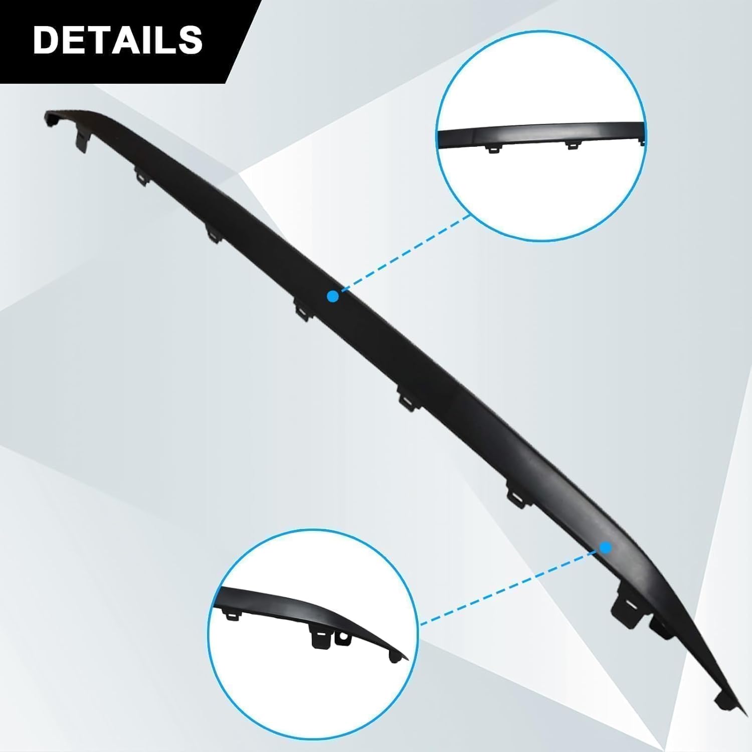SecosAutoparts 2Pcs Bumper Lower Valance Cover & Moulding Trim Rear Compatible with Toyota Corolla 2020 2021 Replace# 52169-02060, 52754-02903