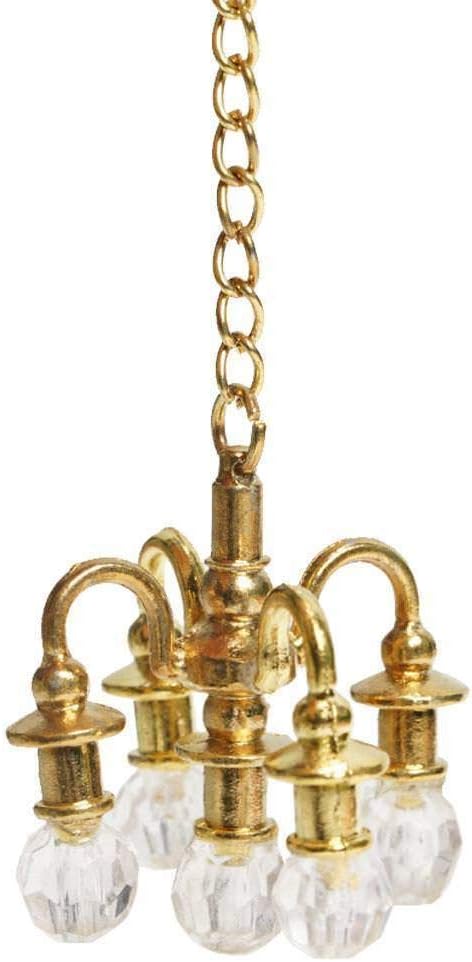 mini lampadario per casa delle bambole