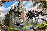  Horizon Zero Dawn Machines Targa in metallo vintage da parete decorazione artistica da parete soggiorno bagno cucina gioco poster decorazione 20,3 x 30,5 cm