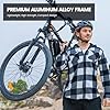 5TH WHEEL Mate Electric Bike for Adults with 1000W Peak Motor and 468WH Removable Battery Ebike, Color LCD Display Commuting Electric Mountain Bike with 7-Speed and Front Suspension #1
