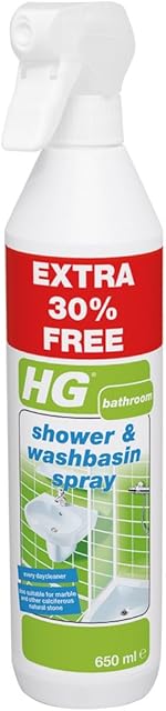 HG Shower and Washbasin Spray 650 ml - Safe and Quick Shower Cleaner for Daily Use
