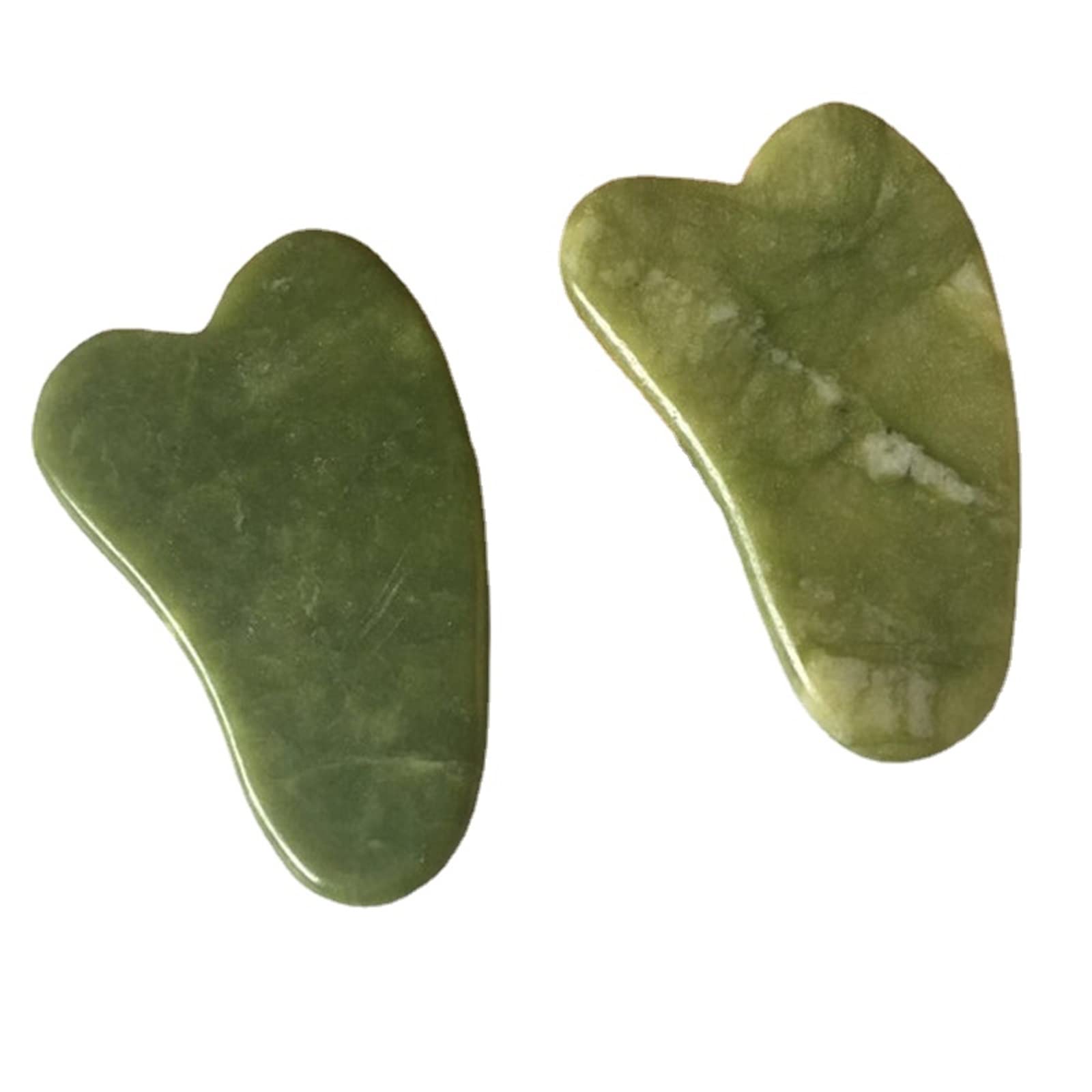 1/5 STÜCK Natürlicher Kristall Jade Stein Gesichtskörper Gua Sha Board Schaben Massage Guasha Schaber Gesicht Augenpflege SPA Werkzeug Home Sammlungen (Color : One Size)