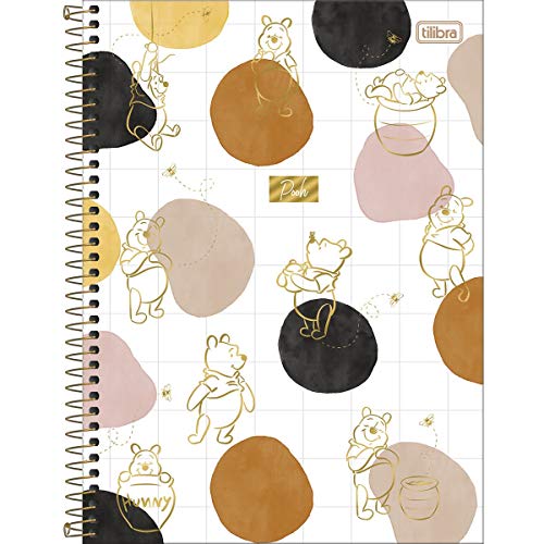 Caderno Espiral Universitário 10M 160Fls C.D. Pooh Tilibra