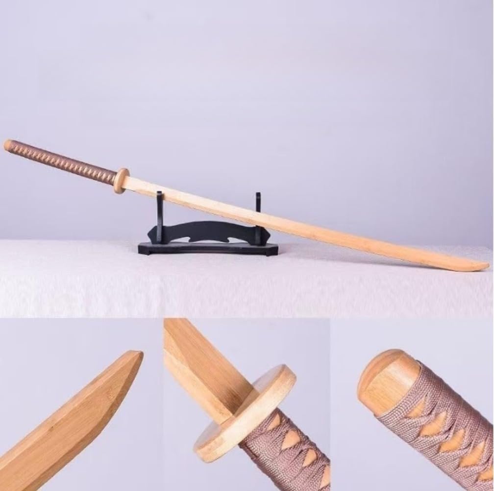 Amazon | 木刀 竹刀 居合練習刀 太極剣 苗刀 竹製 長剣 全長140cm 鞘