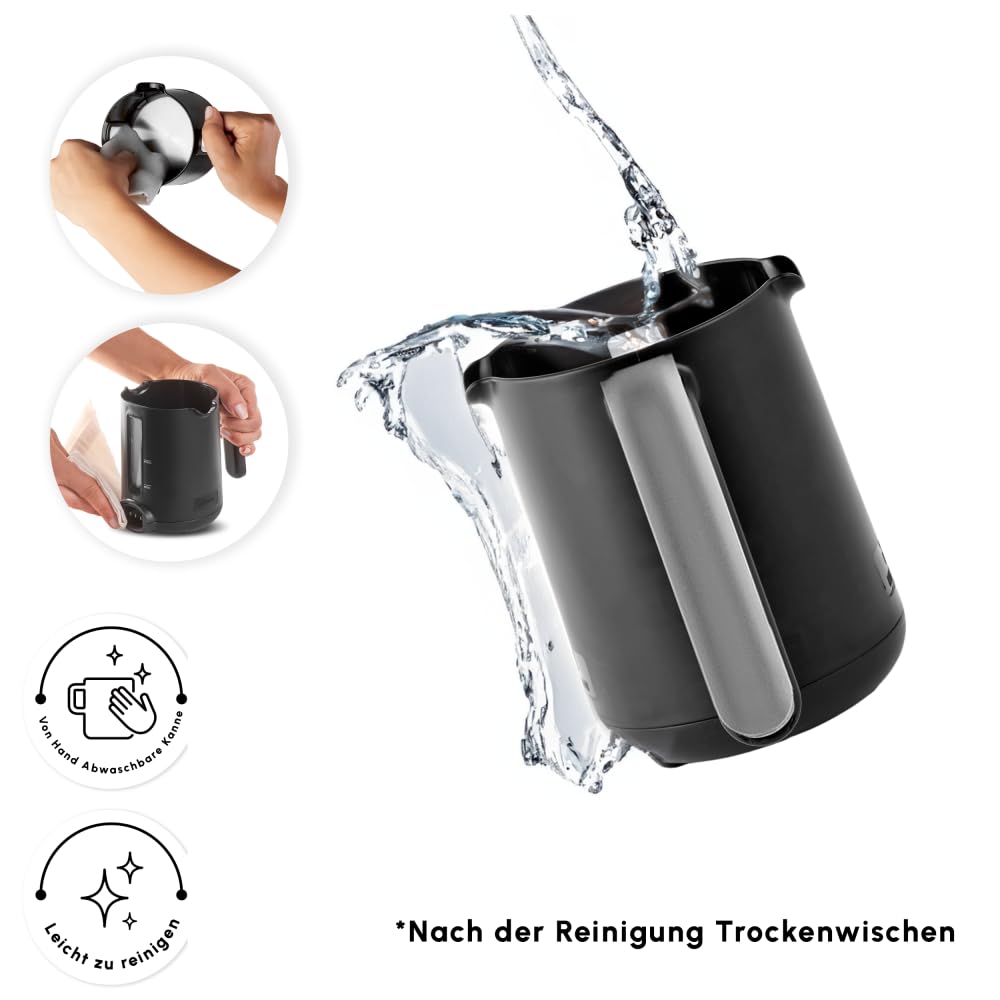 KARACA Hatır Aqua - Automatische Türkische Kaffeemaschine Mit Wassertank, Akustisches Warnsystem, 5 Tassen Türkischer Kaffee Kapazität, 735 Watt - Galaxy Grey