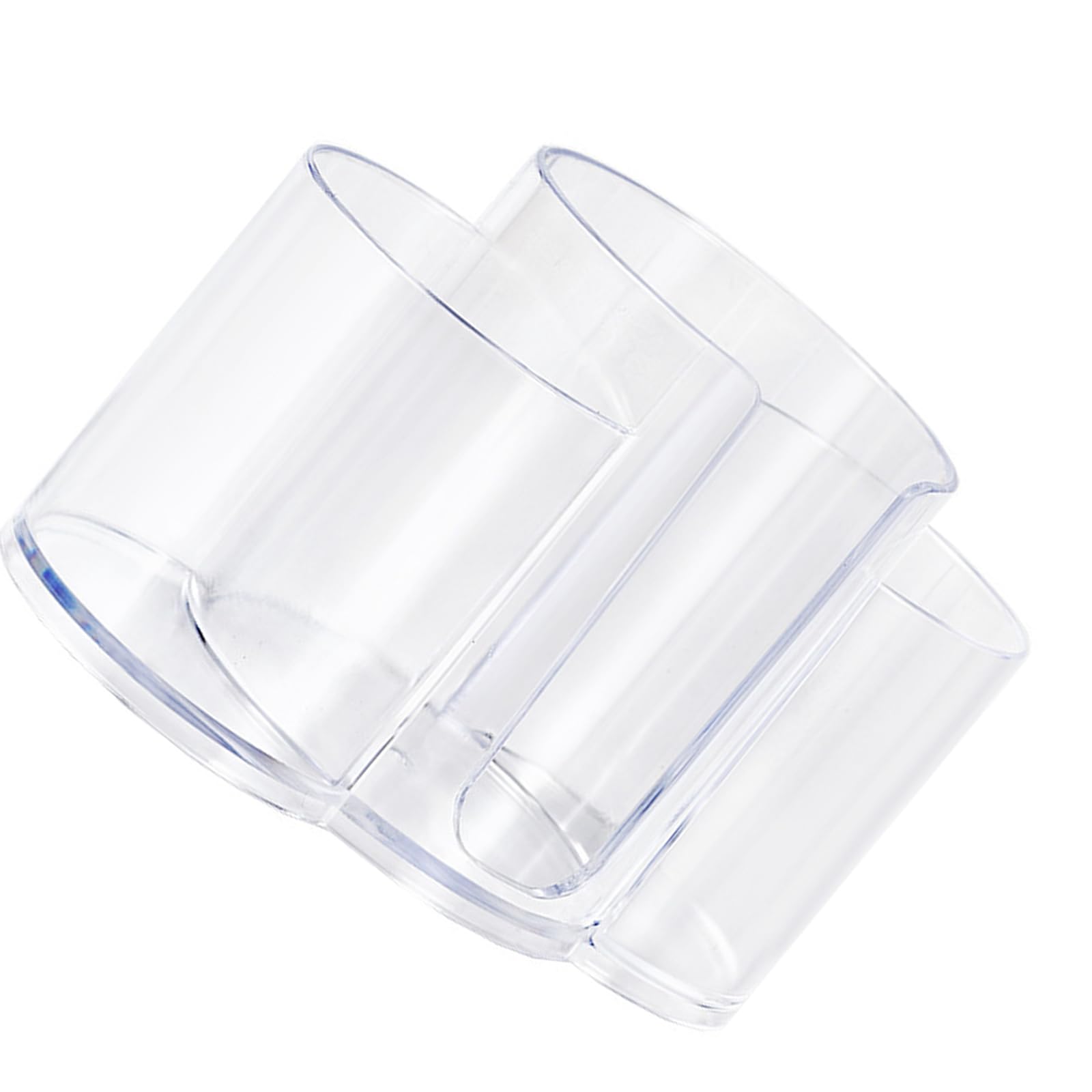 HZBB Clear Organizers for Cosmetic Cotton Pads and Swabs Compact Designs with Smooth Surfaces Makeup Storage Solution