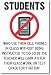 Students Who Use Their Cell Phones in Class - NEW Classroom Rules Poster
