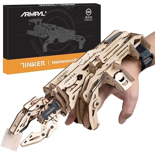 Mechanical Claw Model Kit, 3D Wooden ClawBot Puzzle for Adults and Teens