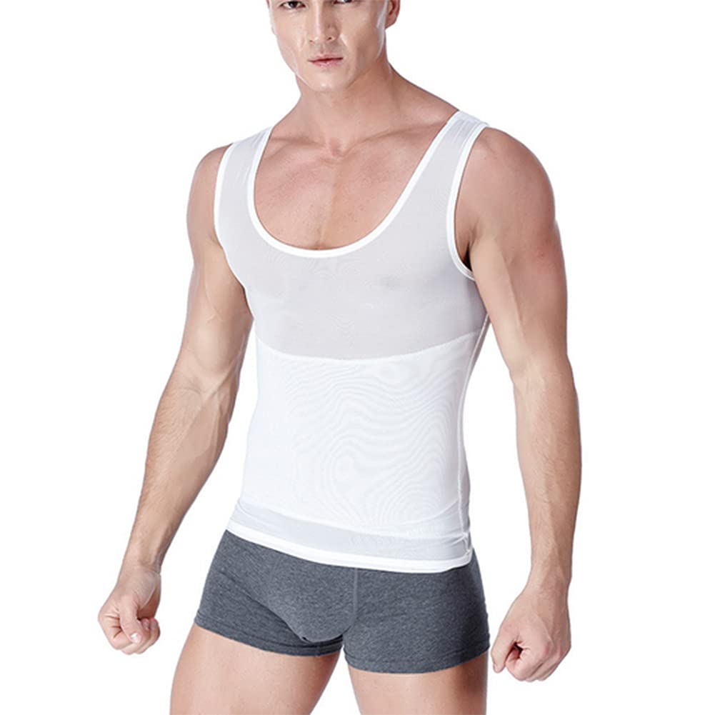 Hombre Adelgazante Reductora Compresion Elástica de Ropa Interior Shapewear Slimming Shirt Chaleco