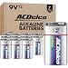 ACDelco 9 Volt Batteries, Super Alkaline Battery, 12 Count Pack