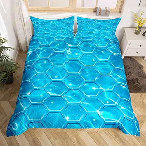 Whales Duvet Cover Ocean Marine Bedding Set Sea Underwater World Comforter Cover for Boys Girls Children Teens Bedroom Decor Creature Sealife Bedspread Cover Single Size With 1 Pillow Case