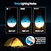 MalloMe Camping Tent Lantern Bulb Lights - 4 Pack - Portable Camp LED Lamp for Fishing Hiking Emergency - Battery Powered Includes 12 AAA … (Blue)