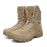 Cómodas botas de desierto militares para hombre. Las botas tácticas Bitiger para hombre son duraderas, ligeras, transpirables, con un gran agarre y protectoras: todo en uno. Ya sea en la selva, en el desierto o en el trabajo, necesitarás estas botas para proporcionarte la máxima comodidad y durabilidad. El diseño táctico con estilo urbano moderno las hace prácticas para la vida al aire libre y en la ciudad. -