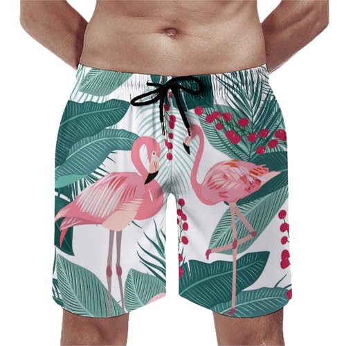 Swim trunk homme flamant rose idéal pour les vacances et la plage S