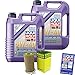 Produktbild QR-PARTS 69319415 Filter Set Inspektionspaket 10 Liter Motoröl Leichtlauf High Tech 5W-40 MANN-FILTER Ölfilter