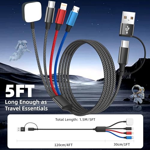 Image of Cruise Essentials 4IN2 Charging Cable for iWatch Charger /iPhone17 /IP /Micro