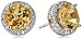 Sterling Silver Citrine Stud Earrings