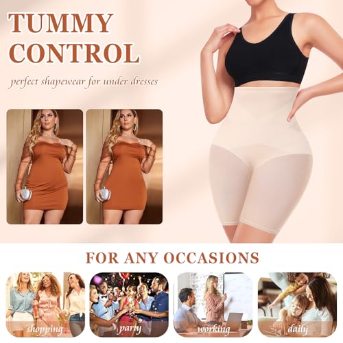 Image of Werena Tummy Control Shapewear Panties For Women Seamless High Waist Shaping Body Shaper Girdle Underwear
