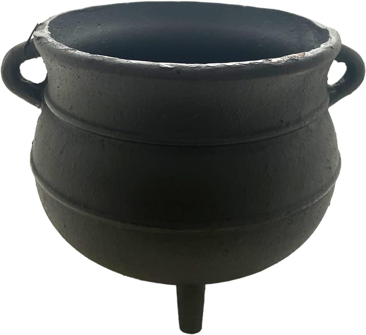 Black Painted Cast Iron Cauldron Size- 7 "D