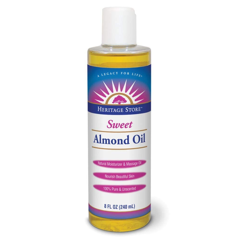Heritage Store Almond Oil, Sweet, 8 Fl Oz