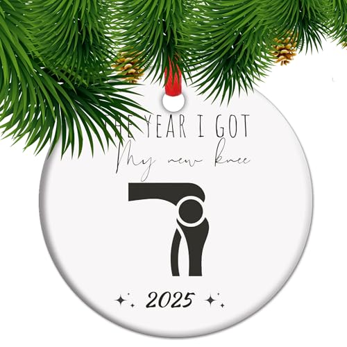 Knee replacement Surgery Ornament, Gifts for Successful Knee Surgery Keepsake Knee Surgery Bauble Knee replacement Gift