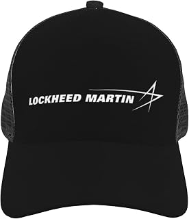 Lockheed Martin Curved Brim Mesh Baseball Cap Casual Sun Hat for Unisex