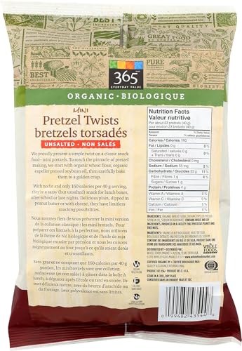 365 by Whole Foods Market, Organic Unsalted Mini Pretzel Twists, 8 Ounce - image 2
