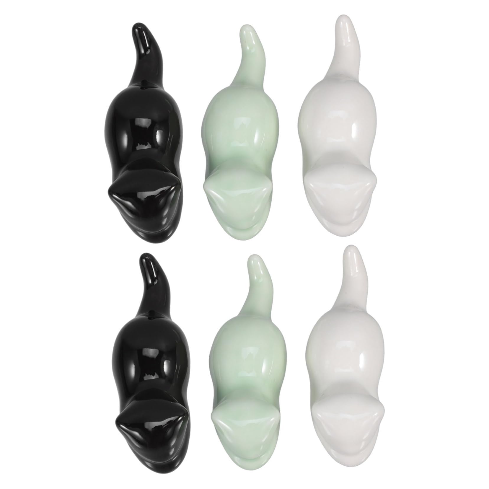 Repose-baguettes et stylos support pinceaux chat en céramique lot