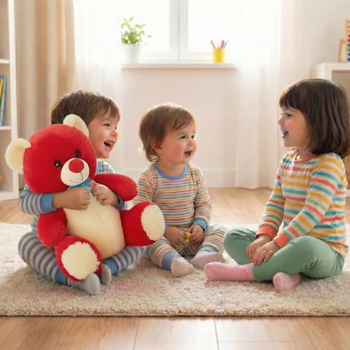 Image of Tabitha Stuffed Toys-Ultra Soft Plush Toy for Kids | Birthday Gifts for Kids and Girls | (30 Cm Red Teddy)
