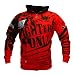 Fighters Only ~~ Red Splatter Hoodie Top ~~ MMA/UFC Specialists
