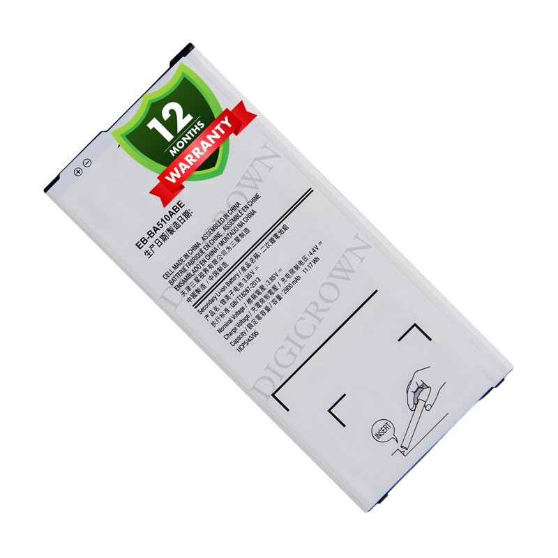 Image of Original EB-BA510ABE Battery Compatible for Samsung Galaxy A5 (2016) (SM-A510F) - (2900mAh) - 1 Year Warranty DF7