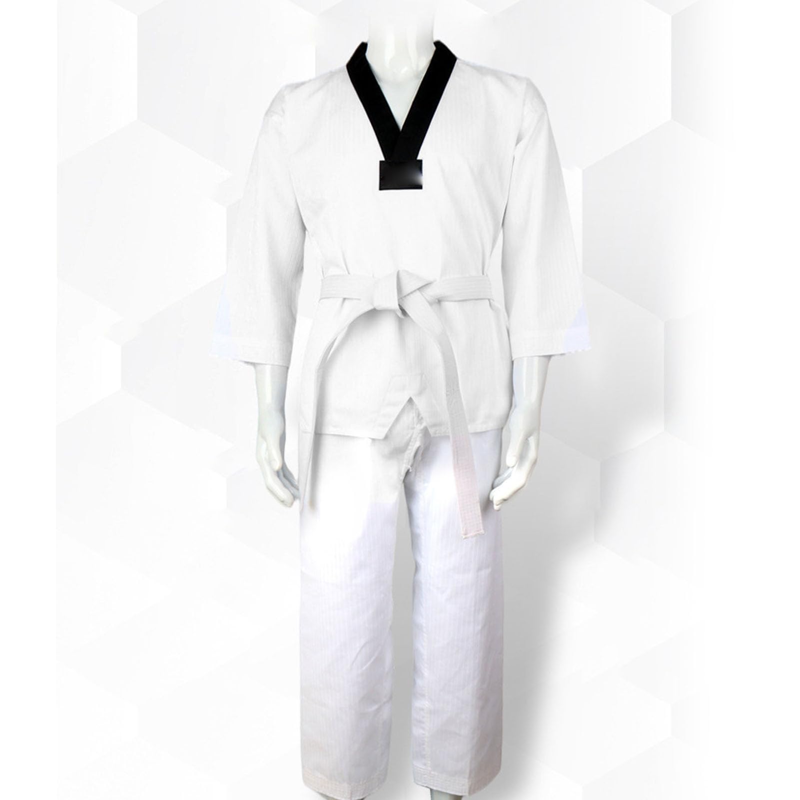 LJCM Traje de Taekwondo, Uniforme de Taekwondo para Niños, Poliéster Flexible Cómodo y Algodón para Entrenamiento