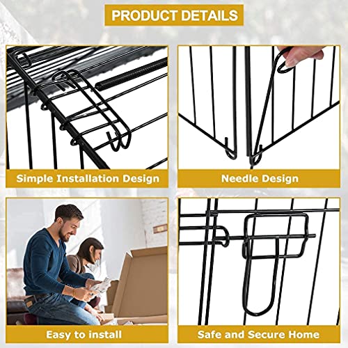 image for BestPet Large Metal Chicken Coop, Chicken Run Outdoor Walk-in Poultry 