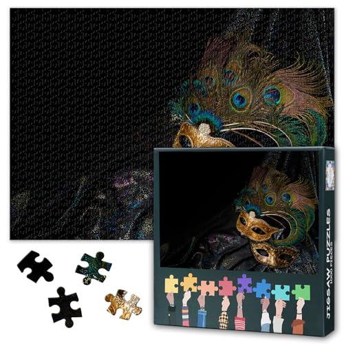 Jigsaw Puzzle for Adults 1000 Piece Puzzle Venetian Mask Wal